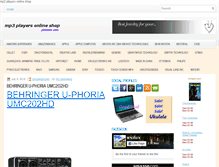 Tablet Screenshot of mp3playersonlineshop.phateaw.com
